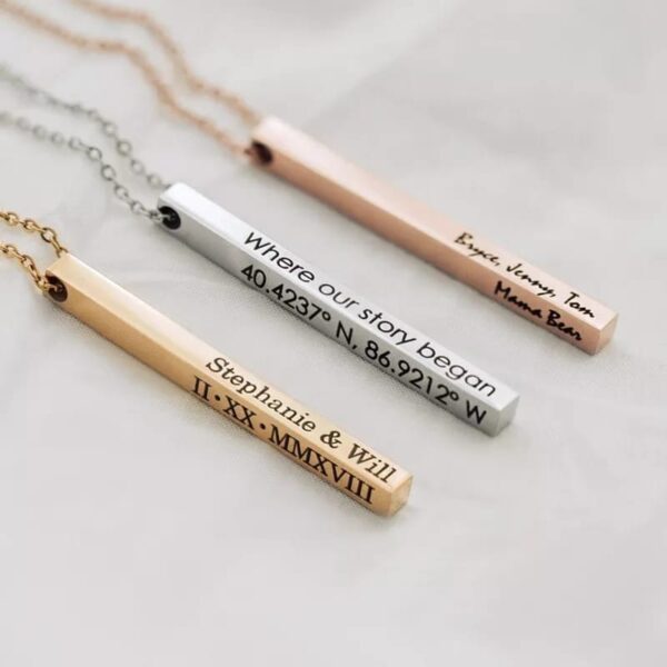 Customised Engraved Necklaces