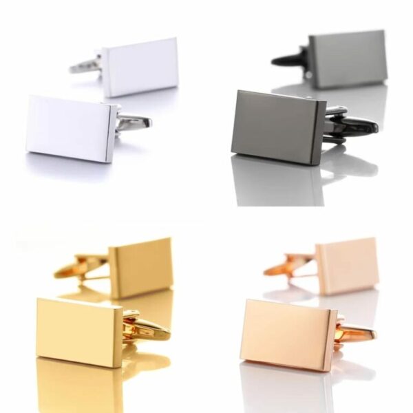 Stainless Steel Engravable Men’s Cufflinks - Image 3