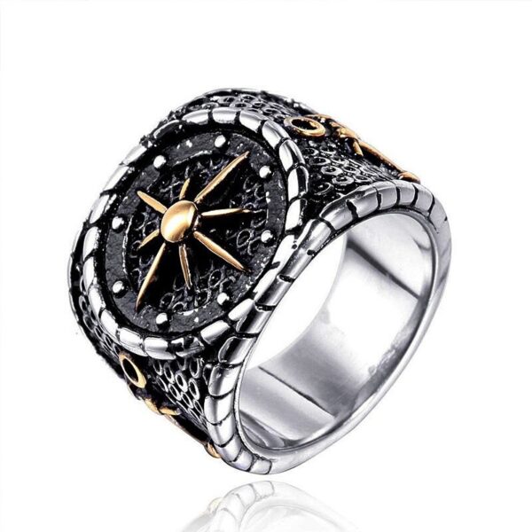 Vintage Men’s Compass Ring - Image 3